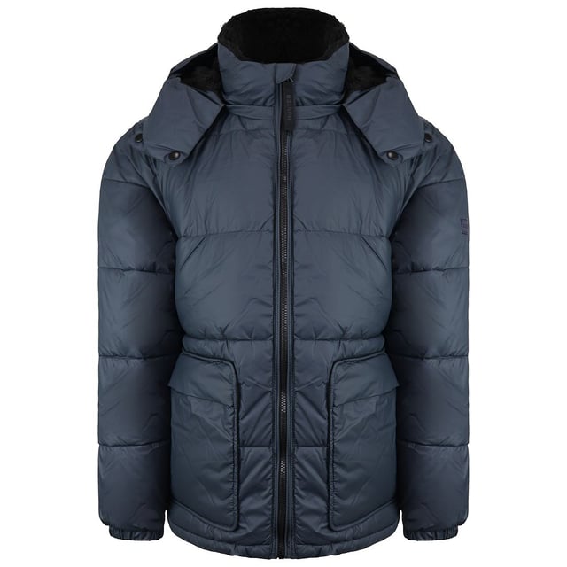 Brave the winter chill with the Hunter Intrepid Men's Navy Puffer Coat. Combining functionality with contemporary style, this puffer coat from Hunter is designed to keep you warm and on-trend during colder seasons.

Key Features:

 Insulated Design:  The coat is equipped with insulation to provide optimal warmth, ensuring comfort in cold temperatures.

 Navy Color:   The classic navy hue adds a touch of sophistication while allowing for versatile pairing with a range of winter outfits.

 Puffer Style:   The puffer design with quilted detailing not only enhances insulation but also adds a modern and stylish element to your winter wardrobe.

 Full-Length Zipper Closure:   The full-length zipper closure offers easy wear and removal, providing additional protection against the cold.

 Adjustable Features:   Look for adjustable elements such as a cinched waist or cuffs, allowing you to customize the fit for a tailored silhouette.

 Functional Pockets:   Deep and functional pockets offer practical storage space for essentials and provide a cozy place for your hands during colder days.

 Removable Hood:   Some models may feature a removable hood, providing versatility in styling and adapting to different weather conditions.

 Hunter Branding:   Subtle Hunter branding may be present, reflecting the brand's commitment to quality and contemporary design.

Stay cozy and stylish during winter with the Hunter Intrepid Men's Navy Puffer Coat â€” a practical and fashionable choice for the colder months.