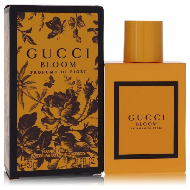 Gucci Bloom Profumo di Fiori is an amber floral fragrance, launched in 2020 that embodies the spirit of the modern woman. This fragrance is designed to evoke the same sense of timeless beauty and sophistication. It features top notes of jasmine and rangoon creeper, middle notes of tuberose. Jasmine and ylang-ylang, and base notes of musk, benzoin, sandalwood, orris, solar and woodsy notes. This unique blend creates a sensual and feminine aroma that lingers on the skin.