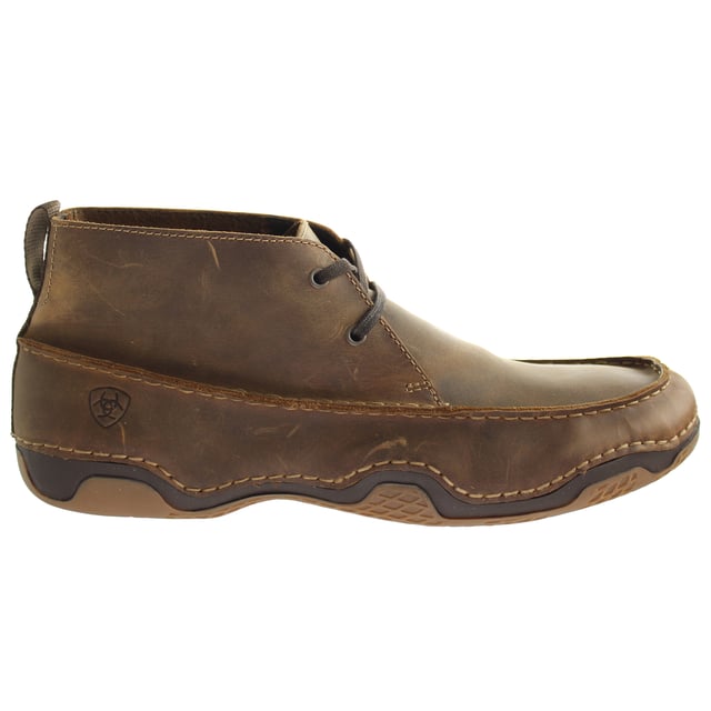 Moccasin-inspired design meets signature Ariat cushioning and support. Noteworthy seam detailing divides the flexible upper from the supportive sole for the perfect balance of style and comfort.
Lace up entry
Breathable and cushioning open cell PU insole
Rubber outsole with multidirectional tread and forefoot flex grooves