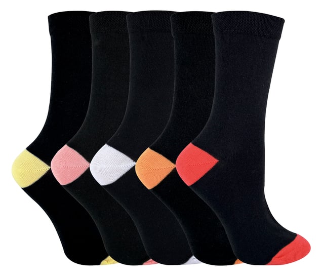 Sock Snob comfortabele sokken van een katoenmix, perfect voor elke gelegenheid en dagelijks gebruik. De sokken hebben een gekleurde hiel en teen De sokken hebben een softgrip bovenkant en een gekleurde punt.