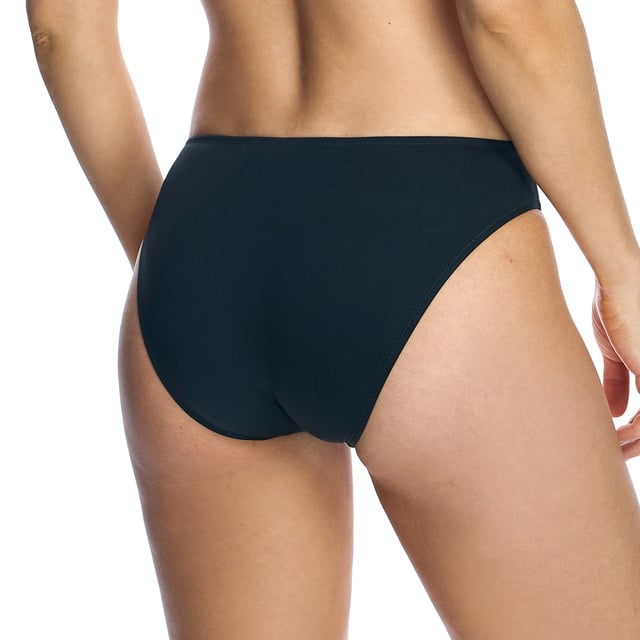Women's bikini panties W241755.

 The classic cut is flattering for different body types.
 Completely lined.
 These classic swim briefs are a versatile and practical option for the beach and pool.

 Cutting-edge fabric with high shaping power, high resistance to chlorine, tanning creams and oils and excellent moisture absorption properties.
 Composition: Outer lining: 75% Polyamide, 25% Elastane.
 Inner lining: 84% Polyester, 16% Elastane.
 Care:
Handwash.
 Do not use bleach.
 Do not use dryer.
 Do not iron.
 Do not dry clean.
 Do not squeeze.