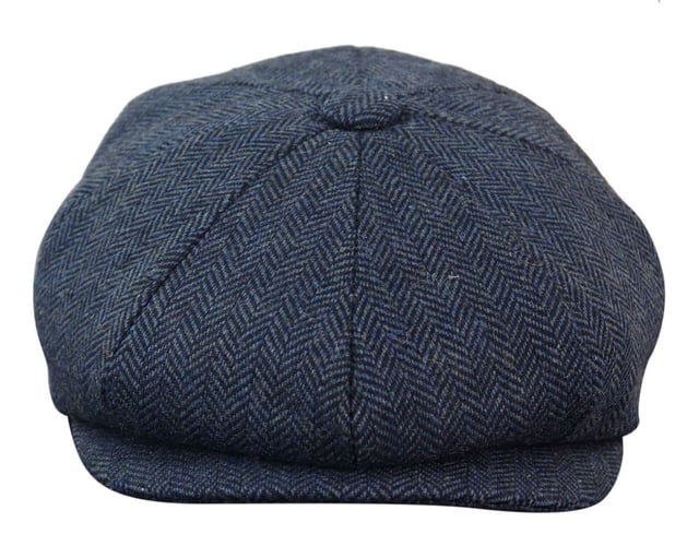 Peaky Blinders Tweed-Mütze für Herren, Newsboy Gatsby Flat Baker Boy Grandad Ivy Cap-Mütze, 8-Panel-Original-Newsboy-Vintage-Retro-Mütze für Herren, strukturiertes Fischgräten-Tweed-Material, erhältlich in 2 tollen Farben, ideal für elegante Freizeitkleidung, perfekt für den Retro-Vintage-Look, erhältlich in 5 Größen !, Viele weitere Stile & Farben im Shop erhältlich!