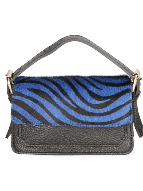 Bolso de mano de mujer de un compartimento, bandolera extraíble. Asa regulable y extraíble. Producto italiano elaborado artesanalmente en genuina piel Dollaro + Cavallino. Hecho en Italia