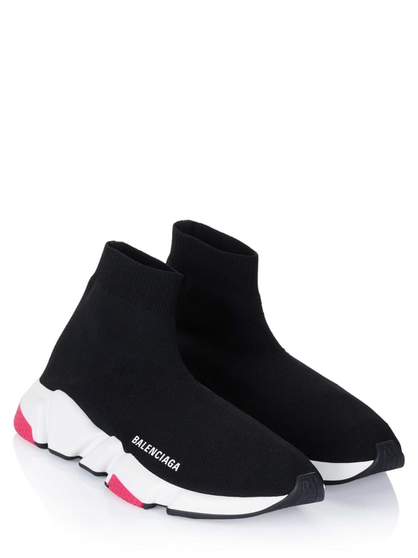 100% nylon; Balenciaga Speed lT-sneakers;  Model: 587280W2DB4 1959;  Hoogwaardige afwerking;  Sluiting: slip;  Sokachtige constructie;  Ronde neus;  Antislipzool;  Extra licht;  Zoolhoogte (cm): 4,5;  Gekleurde accenten op de zolen;  Gemaakt van gerecycled materiaal;  Balenciaga-logodetails