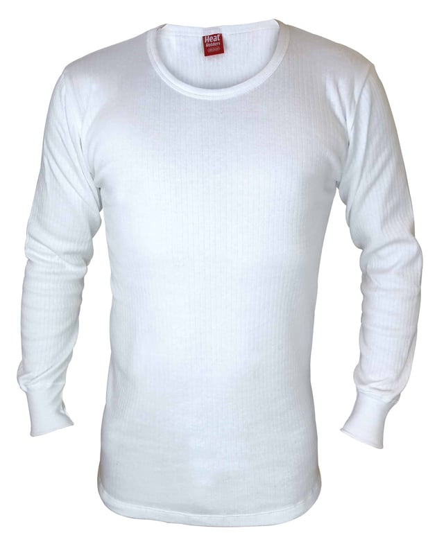 For over ten years Heat Holders have been creating exceptional warm gear which you can count on for heat, comfort and protection. Heat Holders thermal construction holds more warm air close to the skin, and helps to retain heat to keep you warmer for longer. Heat Holders thermal underwear is the perfect underwear set for layering, with its easy fitting design for under your clothes. This helps make a smooth slim-fitting thermal base layer for the colder days; where one layer isn't enough! This thermal underwear set has a comfortable TOG rating of 0.45, adding that crucial extra layer of warmth. The higher the TOG, the better the garment will keep you warm. The ribbed construction of this thermal underwear has been designed so that it effortlessly shapes to the bodies natural contours - helping to provide the best fit possible. This makes it hardly noticeable under your clothing. The base layer is made of a cotton-rich blend, which gives you natural softness, and warmth, for all-day wear, making it also very lightweight. This shirt has a longer body length so that the vest is able to be tucked in to stop cold drafts. It also has a seamless body, which reduces the risk of irritation for all-day comfort. The thermal underwear set comes in 2 colours of Charcoal, and White. This top is available in sizes M-2XL. This long sleeve top is made from 53% Polyester, 47% Cotton and is safely machine washable.