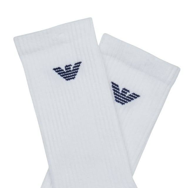 Emporio Armani Men's Crew Socks
Style Code: CC300
77% Cotton, 21% Polyamide, 2% Elastane
Made In Turkey
Regular Fit
3 Pairs
Lightweight Knit
Brand Logo
Ribbed Elastic Cuffs
Stretchable
Solid Colour
Machine Wash Warm