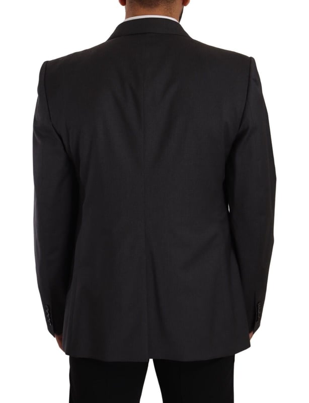 Absolutely stunning Dolce & Gabbana blazer
  Peak lapel style
  Brand new with tags
  SICILIA collection
  Double-breasted design with blazer and vest
  Slim fit
  Grey color
  Logo details
  Made in Italy
  Quality craftsmanship
  Material: 98% Virgin Wool 2% Elastane
  Lining: 85% Silk 15% Viscose
Material: 98% Virgin Wool 2% Elastane