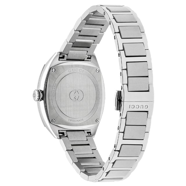 Warranty 2 YearPackaging Official Gucci PackagingCollection Interlocking GSpecial Features Diamond SetCase Diameter 29 mmDial Colour PinkCase Material Stainless SteelGlass Type Sapphire With Anti-Reflective CoatingMovement Swiss QuartzBracelet Material Stainless SteelBracelet Colour SilverWater Resistance 50m (5ATM)Gender Ladies'EAN 0731903520691MPN YA142511