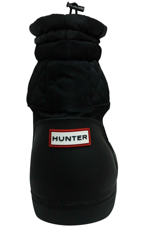 Hunter Original Snow Quilted Womens Black Boots