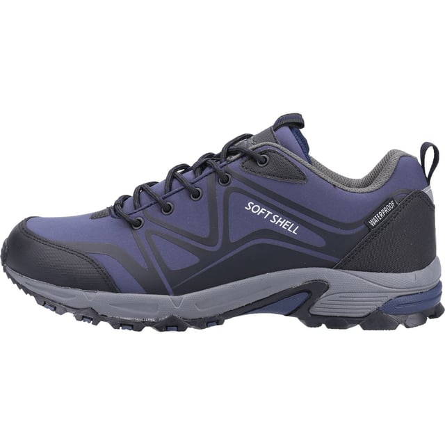 Lightweight and breathable hill and trail walking hiking shoe. A waterproof membrane keeps feet dry whilst a memory foam foot bed moulds and cushions the feet, keeping adventurous feet comfortable.