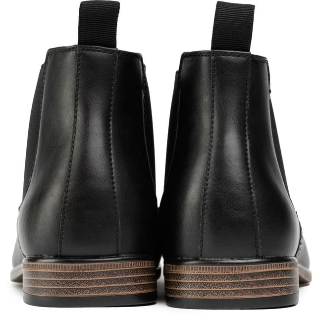 Botas Chelsea negras para hombre de Soletrader Hall, fabricadas con sintético y suela sintética. Incluyen: forro textil/sintético y marca en la plantilla.