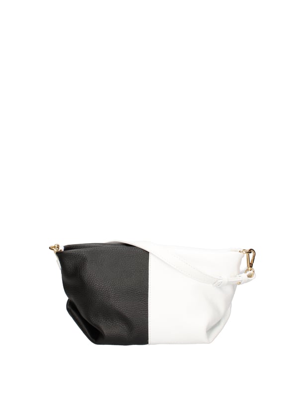 Bolso de hombro para mujeres. El cierre es con zip. Los bolsillos internos son uno con zip y uno abierto. Los bolsillos externos están ausentes. La correa del hombro es ajustable y extraíble en cuero. El mango es extraíble en cuero. Los compartimentos internos son uno. El material externo es una verdadera piel en dólares. Está alineado internamente en 70% de tela de algodón: 30% de poliéster. Medidas: 30x15x12 cm. Hecho en Italia