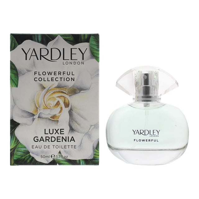 Luxe Gardenia by Yardley is a floral aquatic fragrance for women. Top notes: bergamot, sea salt and coconut nectar. Middle notes: gardenia, magnolia, orange blossom and frangipani. Base notes: amber and vanilla.