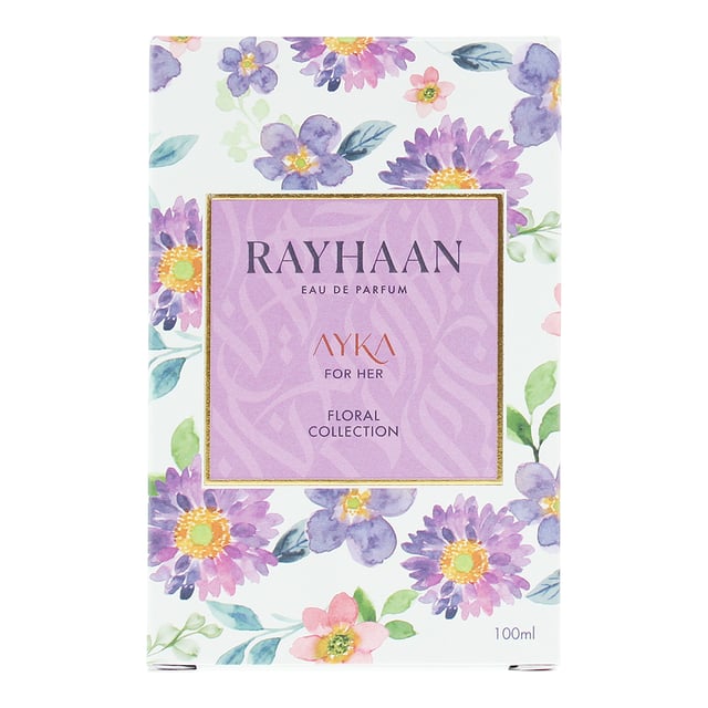 Ayka, launched in 2023, is a Floral fragrance for women by Rayhaan. Perfect for Spring and Summer, this fragrance contains top notes of Mandarin Orange, Peony and Citruses. Middle notes of this fragrance are Rose and Osmanthus with base notes of Patchouli, Pink Pepper and Sandalwood.