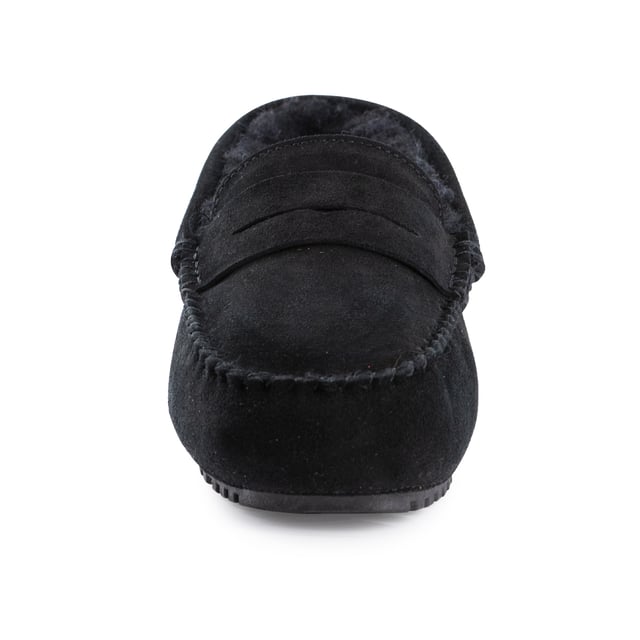Cosy moccasin you will never want to take off your feet. The on trend loafer with the penny bar. Plush premium Australian sheepskin lining. Leather suede upper - Water Resistance. Full Australian sheepskin insole. Fine craftsmanship. Rubber sole for extra grip. Relaxed elegance at its best. 
We recommend buying one size up for this style.