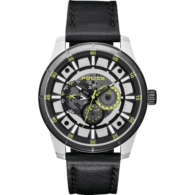 POLICE PL15410JSTB04 Uhr Mann Quarz• Material: Edelstahl• Glas: Mineral• Armband: Leder• Farbe: Rosegold• Wasserbeständigkeit: 50 m (5 ATM)• Gehäusegröße: 48 mm