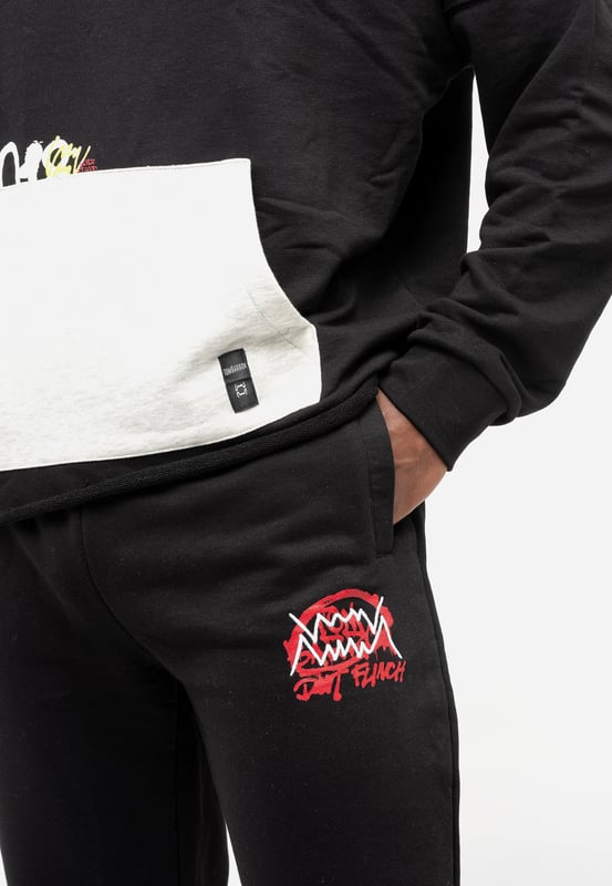 Tom Barron Heren Trainingspak in eigentijdse stijl met graffitiprint