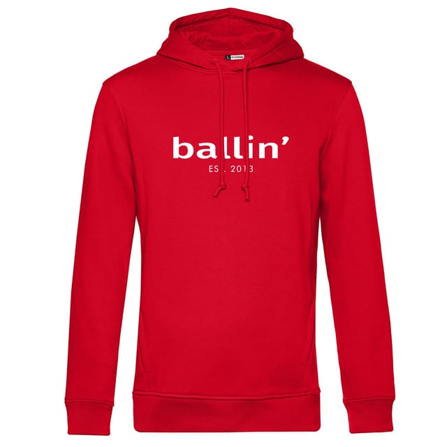 Basic Hoodie von Ballin Est. 2013 in der farbe Rot und in größe XS.