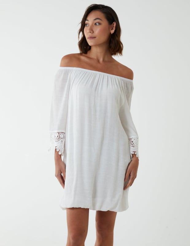 Bardot tunic dress outlet