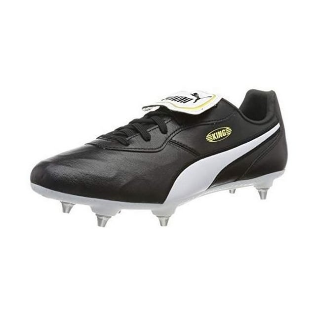 Puma Mens King Top Leather Football Boots Black White