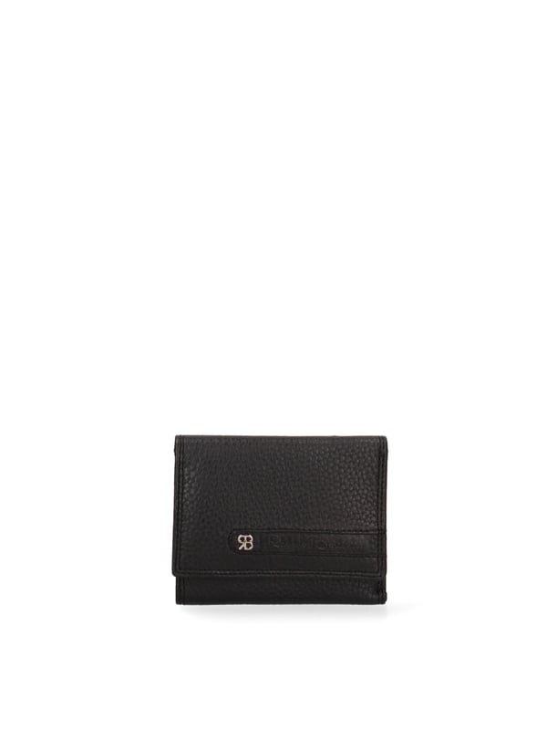 Cartera de mujer. El cierre es con botón de presión. Los bolsillos internos son tarjeteros y porta billetes. Los bolsillos externos son uno en la espalda con cremallera. Falta la correa para el hombro. Falta el mango. Hay un compartimento interno. El material exterior es 100% Piel Auténtica. Internamente está forrado en piel auténtica. Medidas: 11,5x9,5x2 cm. Producto de moda