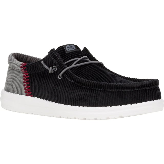 Wally Funk Corduroy brings campus cool and workday style together. Corduroy upper, twill lining and fun colorblock stitching at the heel. Made for busy days or transitioning from work to play.