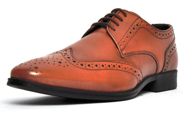 The Catesby England Bolsover is a high-end brogue that boasts outstanding style and design. With a light burnished effect, the Bolsover delivers vintage styling every time and provides the perfect mix between smart and casual and is sure to add a touch of the debonaire style to any mans outfit.
 Crafted in premium leather with intricate stitch and punch-hole detailing, these brogues boast a timeless style. A classic lace up system, durable outsole with a slight raised heel, and subtly cushioned insole complete this must-have shoes.
 - Premium leather upper
 - 4-hole lace closure
 - Intricate stitch and punch-hole detailing
 - Durable outsole  - Authentic vintage styling