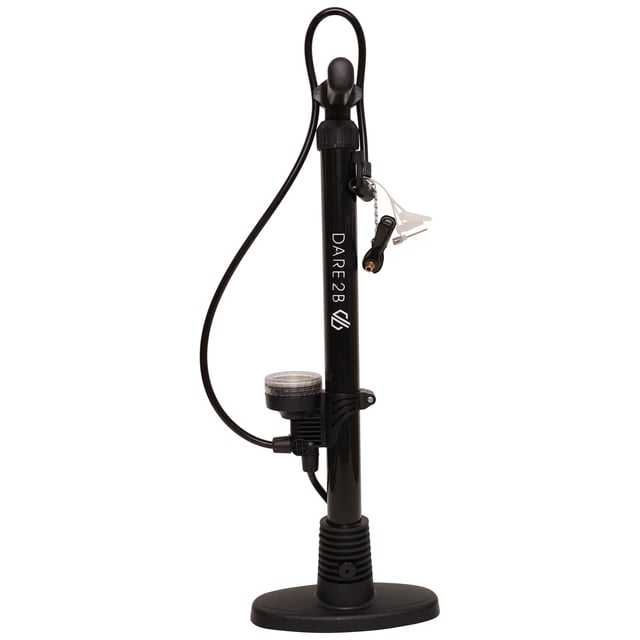 Material: Iron, Polypropylene, Rubber. Hardwearing. Suitable for: Road Cycling, Schrader and Presta Valves. Integrated Pressure Gauge. Design: Logo. Packaging: Swing Tag.