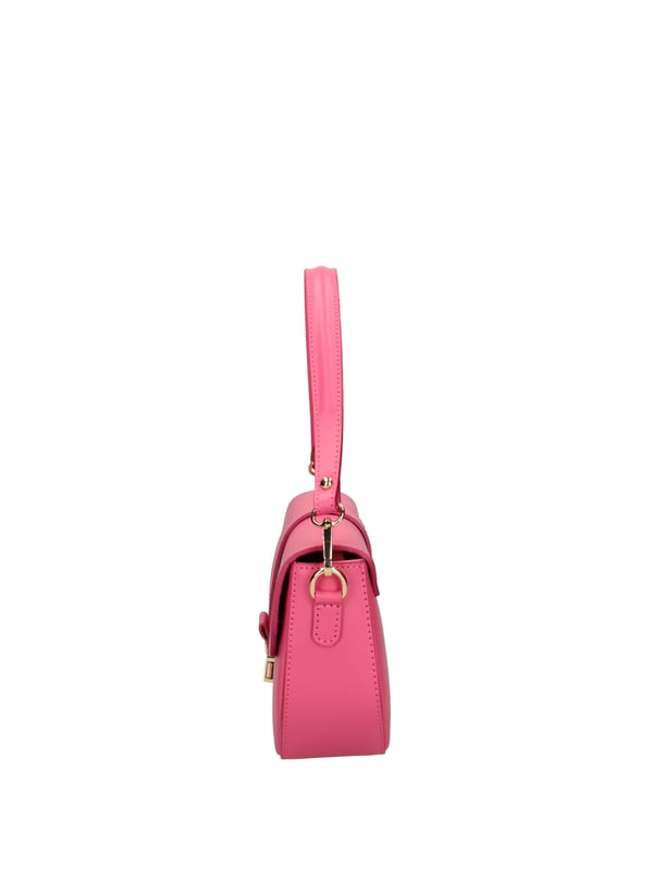 Bolso de hombro para mujeres. El cierre es entrelazado. Los bolsillos internos son una cremallera. Los bolsillos externos están ausentes. La correa del hombro es ajustable y extraíble en cuero. El mango está en cuero. Los compartimentos internos son uno. El material externo es el verdadero cuero arrugado. Está alineado internamente en 70% de tela de algodón - 30% de seda. Medidas: 27x15x7 cm. Hecho en Italia