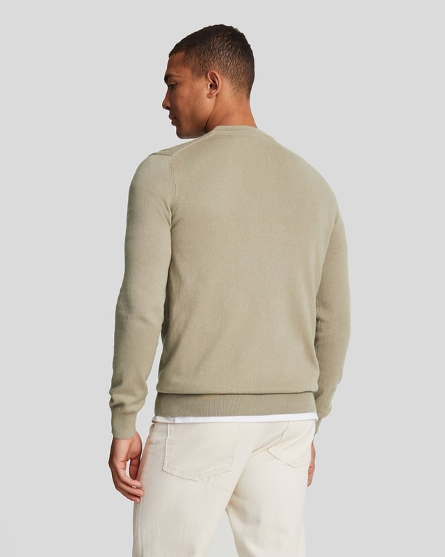 Katoenen Merino Crew Neck Trui