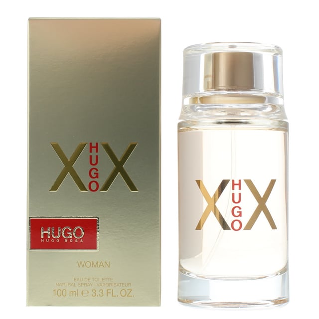 Hugo Boss design house launched Boss XX in 2008 as a floral fruity fragrance for women. Boss XX notes consist of mandarin blueberry litchi blackcurrant jasmine rose sandalwood musk and amber.