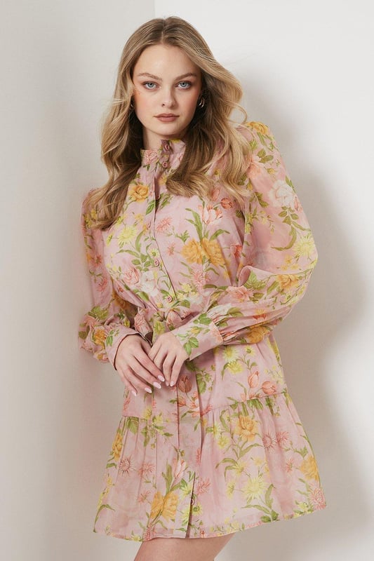 Ladies Dresses Oasis Short Dresses Rent Oasis Tropical Floral V