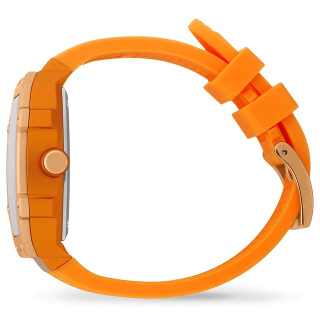 This Ice Watch Ice Boliday - Bright Orange Multi Dial Watch for Women is the perfect timepiece to wear or to gift. It's Multicolour  Tonneau case combined with the comfortable Orange Silicone watch band will ensure you enjoy this stunning timepiece without any compromise. Operated by a high quality Quartz movement and water resistant to 5 bars, your watch will keep ticking. Stand out from the crowd with the ICE boliday - Bright orange. Its flamboyant orange colour awakens the energy of the setting sun, transporting you to warm, intoxicating evenings by the sea. This Multi Dial watch has a calendar function: Day-Date , 24-hour Display and Luminous Hands High quality 19 cm length and 19 mm width Orange Silicone strap with a Buckle Case measurement: 35 X 46 mm,case thickness: 11 mm, case colour: Multicolour and dial colour: Orange