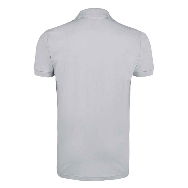 Taped neck. Reinforced shoulder seams. Three matching button placket. 1x1 rib knit collar and cuffs. Twin needle hem. Fabric weight: 200 gsm. Material: 65% Polyester 35% Ringspun Cotton. Chest (in): XS(35/36), S(36/38), M(38/40), L(41/42), XL(43/44), XXL(45/47), 3XL(47/49), 4XL(50/52), 5XL(53/55).