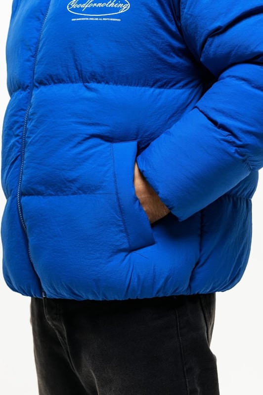 Good for nothing all over print deals bubble jacket