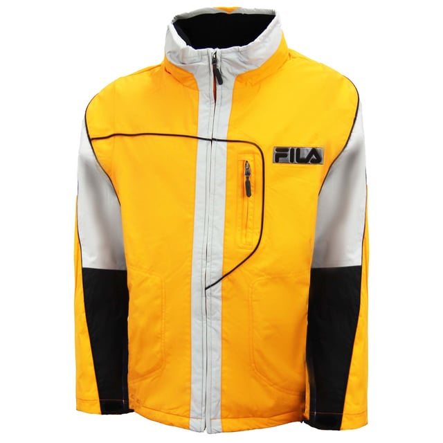 Fila Thermore Insulated Mens Grey Yellow Snow Jacket