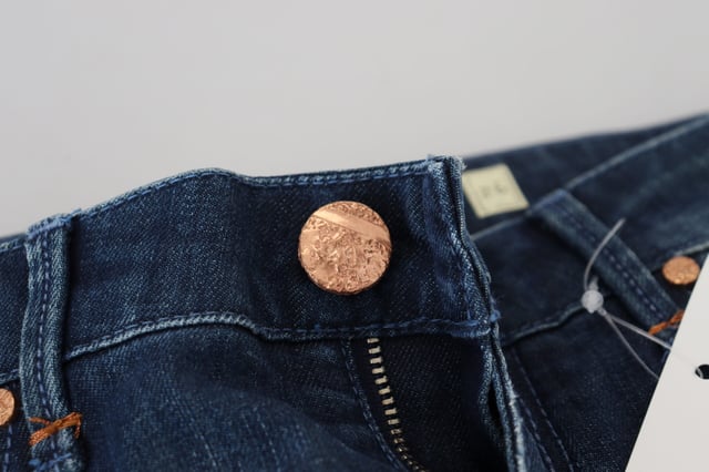 Gorgeous brand new with tags
  100% Authentic ACHT Slim Fit Jeans
  Color: Blue
  Model: Low Waist Denim Pants
  Zipper closure
  Logo details
  Material: 98% Cotton 2% Elastane
Material: 98% Cotton 2% Elastane