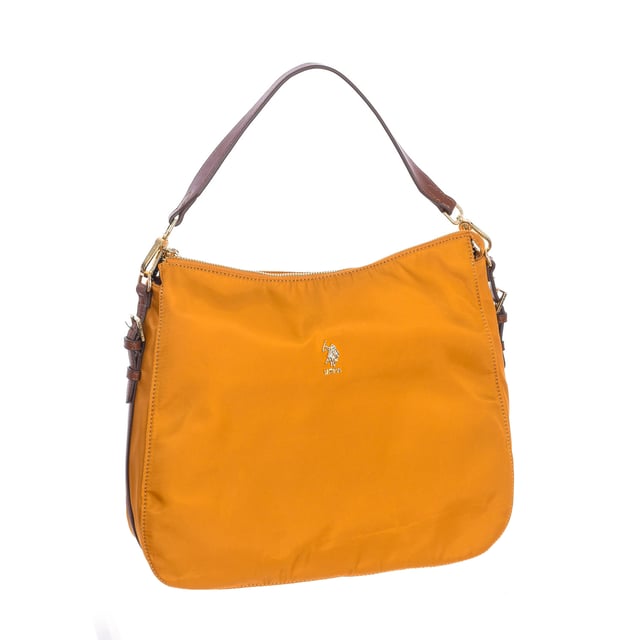 Crossbody bag U.S. POLO ASSN.
 Synthetic.
 Zipper closure.
 Front interior: Two open pockets.
 Back interior: One zipper pocket.
 Adjustable removable strap.
 Interior lining with brand print.
 Brand logo on the front.
 Seams seen in tone.
 Measures: 37x30x10cm
 Composition: 80% Nylon, 20% Polyurethane
 Care:
Clean with a wet cloth.