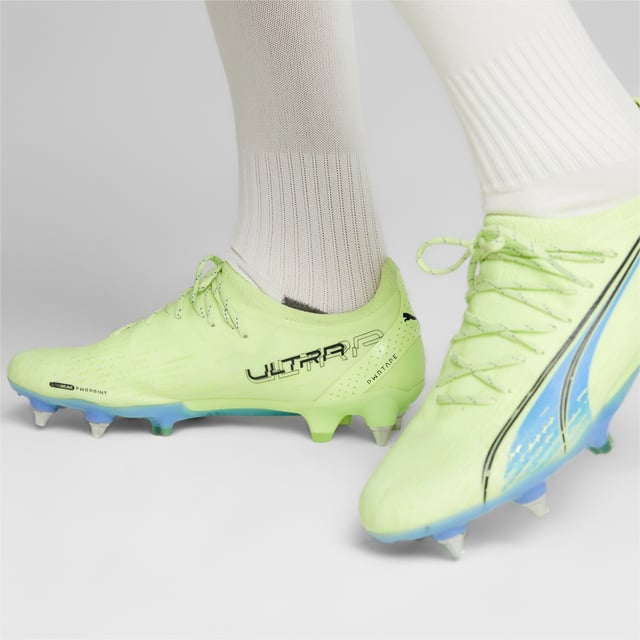 Puma Ultra Ultimate MXSG Mens Green Football Stiefel