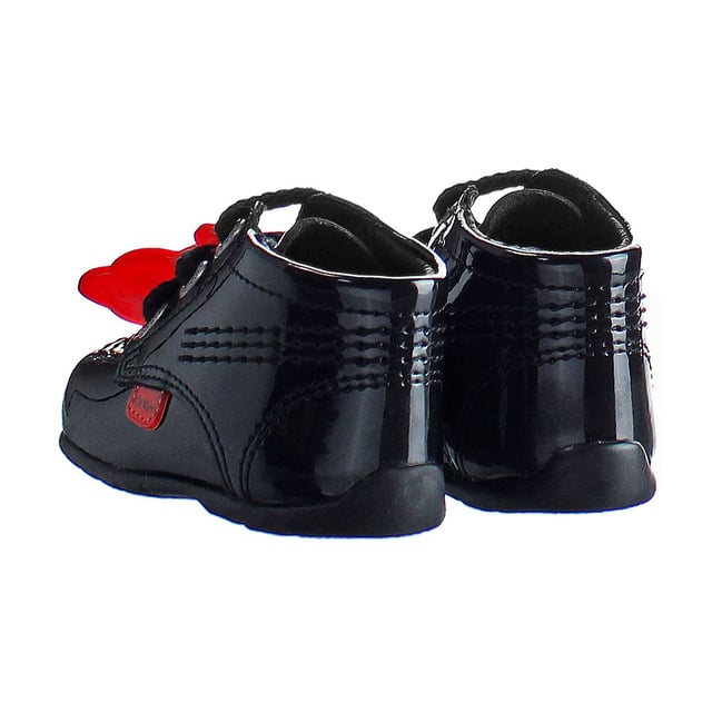 Kickers Kick Hi B Core Lace-Up Negro Otro Cuero Botas Niños 1 KF0000423BXW