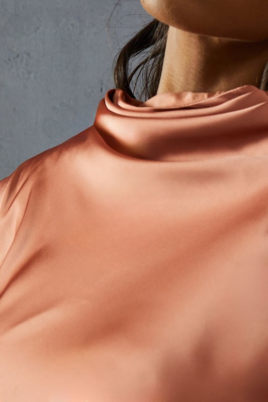 Premium Satin Sleeveless Cowl Back Jumpsuit