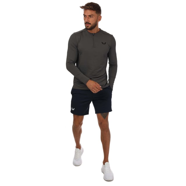 Men's Castore BNS Running 1/4 Zip Sweatshirt in Grey