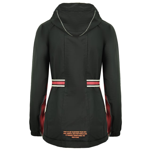 Puma x First Mile Long Sleeve Zip Up Black Womens Belted Jacket 519034 01