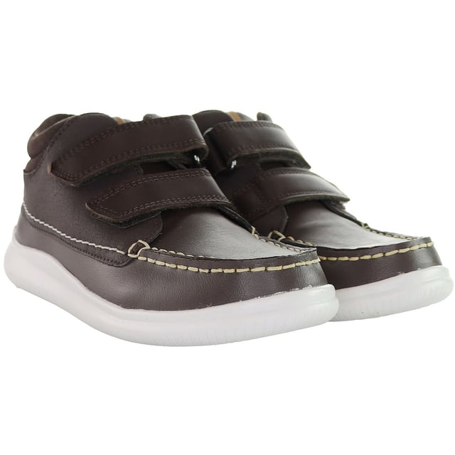 The Clarks Crest Tuktu Kids Brown Shoes are likely a pair of comfortable and stylish footwear designed for children. Here are some features you might expect:

 Quality Materials:  Clarks is known for using high-quality materials in their footwear to ensure durability and comfort.

 Kid-Friendly Design:  The shoes are designed with children in mind, featuring elements that cater to their comfort and ease of use.

 Comfortable Insole:  Clarks shoes typically have a well-cushioned insole to provide comfort and support for young feet.

 Durable Outsole:  The outsole is likely designed to be durable and provide good traction, ensuring safety during playtime activities.

 Crest Tuktu Collection:  Specific details about the Crest Tuktu collection, such as unique design elements or branding, may be present on these shoes.