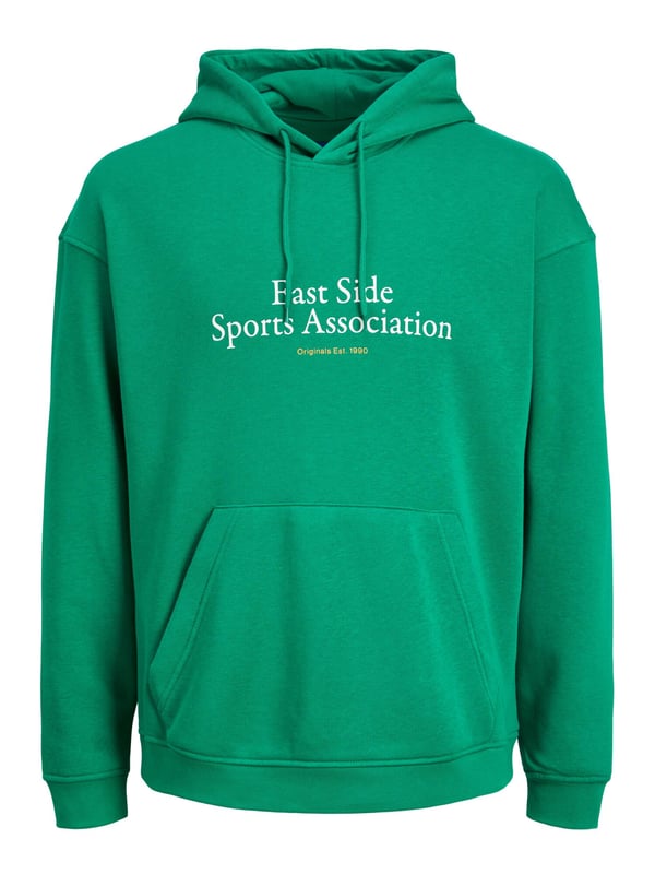 Der JACK & JONES Kapuzenpullover für Männer ist sehr bequem und sitzt perfekt. Seine Kapuze kann mit einem Kordelzug verstellt werden. Die Kängurutasche bietet Platz für all Ihre Habseligkeiten. Die Bündchen sorgen für zusätzlichen Halt und Komfort. Weiche, atmungsaktive Baumwolle und präzise Verarbeitung zeichnen die Mode der Marke JACK & JONES aus. JACK & JONES ist stolzes Mitglied der Better Cotton Initiative. Mit dem Kauf von Baumwollprodukten von JACK & JONES unterstützen Sie einen nachhaltigeren Baumwollanbau.