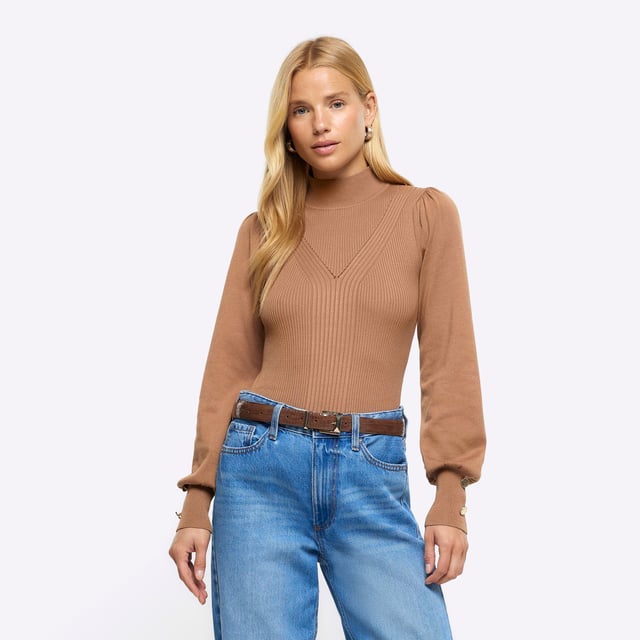 Roll neck jumper river island hotsell