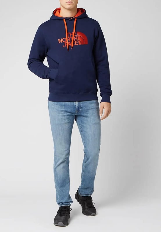 North face drew peak cheap hoodie red