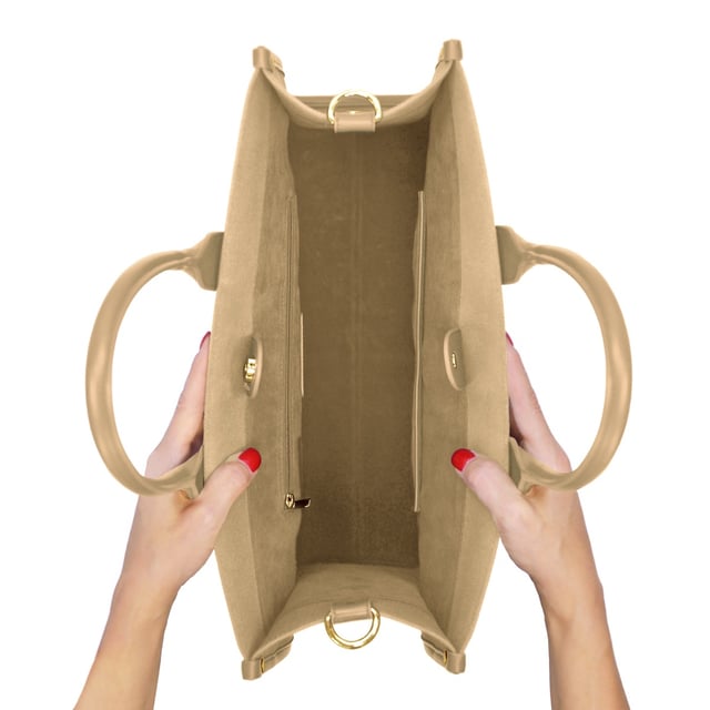 QUARTIER LATIN Large Tote Bag - Inside pocket - 2 adjustable and removable shoulder straps available - Can be worn as a schoolbag - ATELIERS SAINT GERMAIN embroidery on the outside - Smooth leather and fabric finish