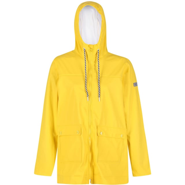 100% Polyurethane coloured transparent fabric. Coolweave 100% sustainable cotton printed poplin fabric. Durable water repellent finish. Plain and all over print options. Grown on hood with drawcord adjusters. 2 x lower patch pockets with branded snap fastenings. Shaped hem.