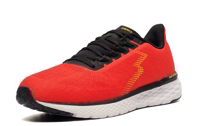These 361 Fierce 2 running shoes are expertly engineered to deliver optimal performance and comfort for every run. Crafted with a performance-knitted fabric upper, they provide excellent breathability while striking the perfect balance between stretch and support, allowing your foot to move naturally.
The innovative QU!KSPRING+ material ensures lightweight cushioning and responsiveness, significantly enhancing your running experience. The MORPHIT lacing system offers secure midfoot support, creating a locked-in fit. Additionally, the pressure-free tongue eliminates stress on the top of your foot, further enhancing comfort.
The cushioned foam insoles deliver long-lasting comfort and excellent moisture management, whilst the plush heel collar adds additional support. This combined with the flex groove design work together to enhance stability and mimic your foot's natural motion for a smooth heel top toe transitions.

-Textile / Performance Knitted Fabric enhances breathability
- Anatomical pressure free tongue design
- Perfect fit lace up closure
- Eyelet design for optimal support
- QU!KSPRING+ cushioning
- Padded ankle collar and heel
- Flex groove design
- Comfort cushioned foam insoles
- Durable rubber outsole
- 361 branding